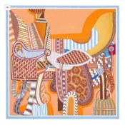 愛馬仕Hermes 幻想中的馬鞍 絲巾/方巾(90*90公分)