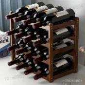 金屬紅酒架 酒架 葡萄酒架 架子 酒架 紅酒架 紅酒收納 展示架 簡易酒架擺件 家用酒櫃 置物架 實木酒架 擺酒展示架
