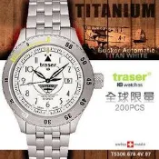“電筒魔“Traser BÜCKER Automatic Titan White 軍錶(限量款)