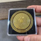 (店+)黃銅多層實心八卦高精度羅盤太極指尖陀螺手把旋轉隨身攜帶擺件