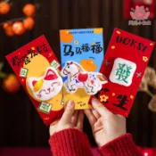 可愛毛絨立體紅包袋 2026馬年 創意紅包袋 新年利是封 春節 過年 卡通可愛紅包袋 抖音爆款