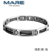 § 全館5.5-7折 § 【Mare】㊣316L白鋼手鍊：情索(黑) 款【售後服務&保固12個月】