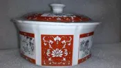 【老瓷】全新 早期(與福壽同級外銷品)大同瓷器 大同頂級燉盅 大同 6吋錦龍富貴燉盅 特級四方紅印