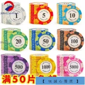 熱賣  20片起發貨 單價 籌碼幣百家樂麻將籌碼塑膠卡片棋牌室專用炸金花 德州撲克積分幣特價
