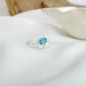 //強力魔法的守護//飄逸彩帶拓帕石戒指