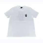 【Paul Smith】PAUL SMITH領口簽名布標LOGO純棉質噴霧罐圖圓領短袖T恤(男款/白)