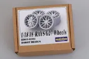HobbyDesign 改造件 1/18 Rays G27 18寸 輪圈模型 HD03-0304【智子模型】