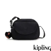 Kipling 『貝殼包』率性曜石黑翻蓋側背小包-STELMA