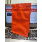 免封口機，台灣現貨(愛馬仕橘)，特價1個6元，半磅咖啡袋含氣閥(1/2磅)，八邊封夾鏈平底袋半磅袋