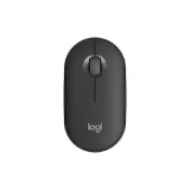 (店+)【Logitech 羅技】Logitech 羅技 M350s 鵝卵石無線藍牙靜音滑鼠 石墨灰