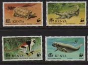 【雲品6】肯尼亞Kenya 1977 Sc 89-93 WW　MH 
