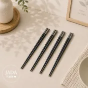 【IKEA代購】SIMPKNOT 筷子 4雙組 灰色 環保筷 防滑筷 子母頭雙色筷 輕量餐具 銅板價熱銷款