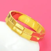 H878【5~8號_素面 金戒指】鍍24K金(防過敏防退色) 新郎/新娘/結婚/訂婚/宴會/喜宴 仿金對戒 #薩摩亞
