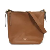【DOKODEMO】二手COACH Val Duffle 最新款，精製鵝卵石紋小牛皮，金色斜挎包，全新未使用，配有金屬 logo 肩包 C2818