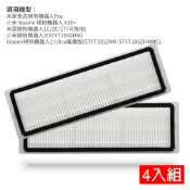 Xiaomi 小米  米家免洗掃拖機器人Pro(STYTJ06ZHM)/ 掃拖機器人 X10+/米家掃拖機器人1C/2C/1T(可拖地) / 掃拖機器人2(STYTJ03ZHM) / 掃拖機器人2 Ultra集塵版(STYTJ05ZHM) 濾網4入(副廠)