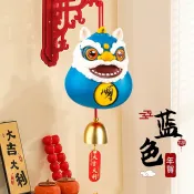 國潮醒獅祈福搖鈴舞獅國風新年祝福禮物玩具招財醒獅擺件