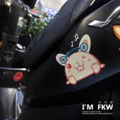 (店+)反光貼紙 12生肖 十二生肖 彩色貼 防水耐曬高亮度 安全帽 防水貼紙 反光屋FKW