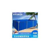 (店+)帆布魚池帶支架 養殖水池游泳池防水布刀刮布養魚水箱 摺疊黃鱔家用寵物池