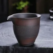 全球選品1館 生活百貨 紫砂公道杯茶漏套裝一體手工家用大號紫陶茶海功夫茶具配件濾茶器