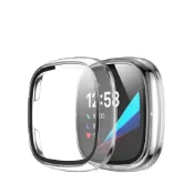 殼起來3C手機配件 【TPU電鍍殼】Fitbit Versa 3 sense 全包軟殼 保護套 保護殼 螢幕防護