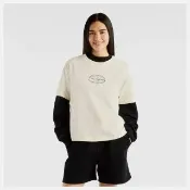 【NEW BALANCE】NB 短袖上衣 女 美規 米白 WT62B8N2AGA