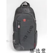 勝德豐 OVER LAND十字軍胸包/單肩後背包/斜背包/腳踏車後背包 /運動後背包/單車包/#3129黑色