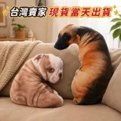 【現貨在台灣秒出】厭世狗 狼犬 厭世犬 狼狗 憂鬱狗 沙皮狗 3D仿真抱枕 玩偶 娃娃 法鬥 米克斯 抱枕