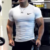 nike 運動緊身衣 男 短袖 訓練T恤 吸汗 速乾健身衣 跑步籃球打底衣 高彈力 排汗衫 運動上衣