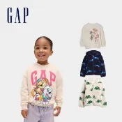 【GAP】幼童裝 Logo刺繡印花圓領大學T/連帽外套-多款任選(816614 &844000)