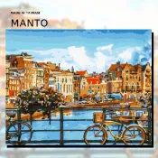 釘好內框🔥Manto【台灣製造】阿姆斯特丹．晴｜DIY數字油畫