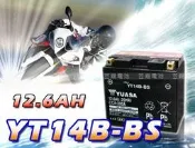 ✦ 台中電池達人 ►湯淺機車電瓶 YT14B-BS Hyosung Yamaha XVS1100 FZS1000 FZ1