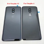 ONEPLUS AAA+ 適用於一加 6 外殼適用於一加 6T 一加電池後蓋玻璃門後殼帶鏡頭維修更換