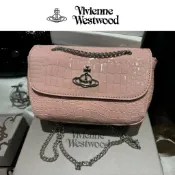 日本連線 Vivienne Westwood 薇薇安西太后 土星Logo 鱷魚紋 皮革 鏈條包 肩背包 斜挎包 送禮推薦