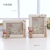 免運✨可愛兒童相框3D立體 小熊七寸擺臺聖誕節(可付費沖洗照片)DA
