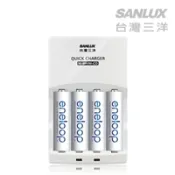 【良興購物網】日本Panasonic國際牌eneloop低自放電充電電池組 (智慧型充電器+3號4入)