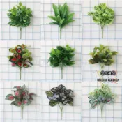 ☘花澗☘仿真綠植 仿真植栽 仿真假綠植 仿真蕨類植物 波斯草 植物墻DIY 婚慶花藝背景牆插花裝飾葉子綠蘿金錢草