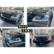 小亞車燈-全新 RX330 RX350 04 05 06 08 07 09 HID版 雙魚眼 LED 燈眉款 黑框 大燈