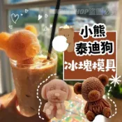 加加屋 🍀台灣現貨🍀小熊 泰迪狗 冰塊模具 冰熊模具 小熊冰塊 矽膠模具 冰塊 矽膠模具 3D立體 一體成型 小熊冰模具 小熊冰