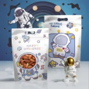 【現貨快出】新款太空人自立袋 / 多種款式自立袋 / 牛軋糖包裝袋 / 雪Q餅包裝袋 / 烘培人/禮物袋