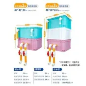 魚缸過濾盒 水循環系統 過濾器 滴流盒 庭院魚池過濾 周轉箱過濾箱 上過濾 品質驗證 中號3層 裸箱