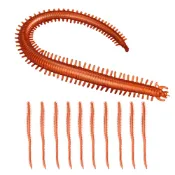 20pc / 袋仿生人造海魚餌軟蠕蟲 13cm Earthworm 逼真的魚氣味誘餌 Slat 水沙蟲釣具