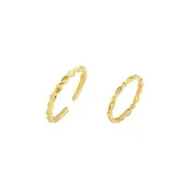 藏寶箱金飾 9999黃金純金 麻花 戒指/求婚 開口戒
