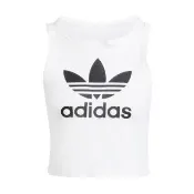 【adidas 愛迪達】Trefoil Tank 女 背心 運動 休閒 經典 三葉草 挖背 棉質 舒適 白黑(IP0679)
