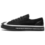 (店+)【CONVERSE】165604C Converse x NEIGHBORHOOD Jack Purcell 開口笑 黑魂 輕便 耐磨 低幫 板鞋 男女同款 黑色