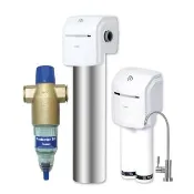【BWT 德國倍世】基礎全戶式淨水(砂濾設備Protector+除氯設備Slim Jumbo+生飲設備SLIM 2UF)