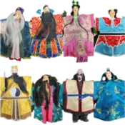 布袋戲 八仙 普渡擺件 精織版 呂洞賓 李鐵柺 韓湘子 張果老 何仙姑 曹國舅 藍采和 漢鍾離