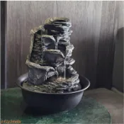 推薦 風水擺飾簡約客廳擺件裝飾石磨流水噴泉擺設風水球辦公風水輪喬遷家居飾品風水擺件小型流水組風生水@b47g34w6n_