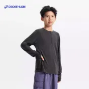 【迪卡儂】兒童美麗諾羊毛健行長袖 T 恤 MH900｜Decathlon