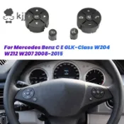 C 級 W204 W212 A 汽車方向盤開關蓋裝飾控制按鈕蓋2048210451 A2048210351