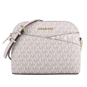 MICHAEL KORS - 金MK字防刮鍊帶斜背貝殼包 (白)